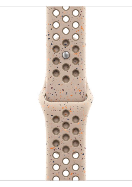 Apple Watch 38MM Uyumlu Kordon Silikon Esnek Yumuşak Delikli Spor Krd-02 Kayış, Krem fırsatları