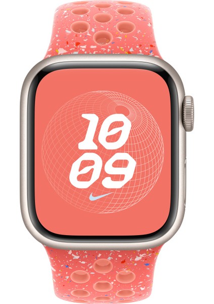 Apple Watch 38MM Uyumlu Kordon Silikon Esnek Yumuşak Delikli Spor Krd-02 Kayış, Turuncu modelleri