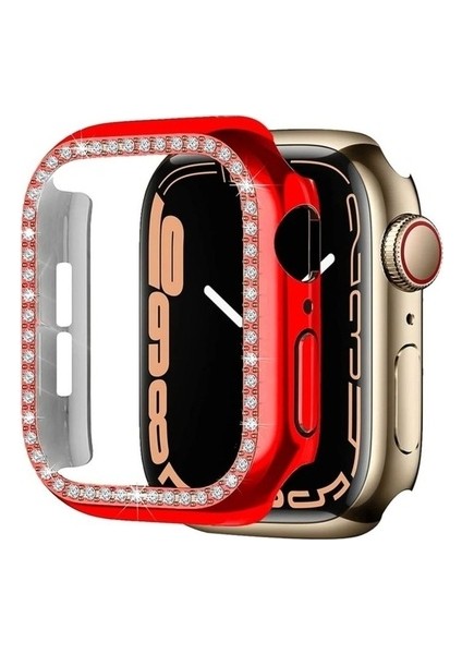 Apple Watch 38MM Uyumlu Zore Watch Gard 05 Sert Pc Koruyucu, Kırmızı