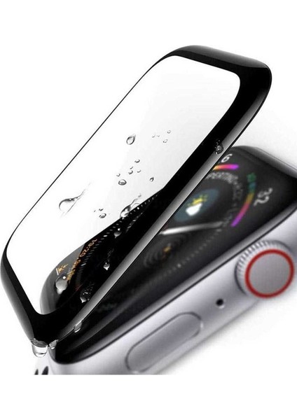 Apple Watch 38MM Uyumlu Zore 3D Full Yapışkanlı Cam Ekran Koruyucu