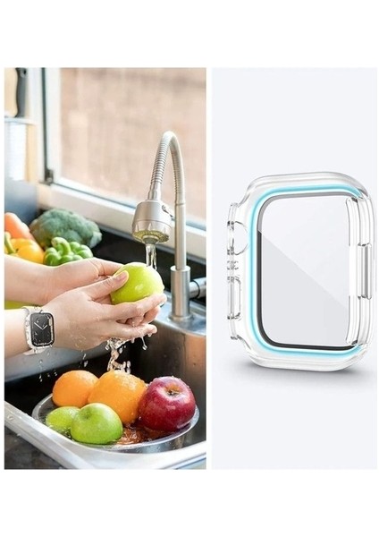 Apple Watch 40MM Uyumlu 360 Derece Korumalı Kasa ve Ekran Koruyucu Zore Watch Gard 12, Renksiz fiyatları
