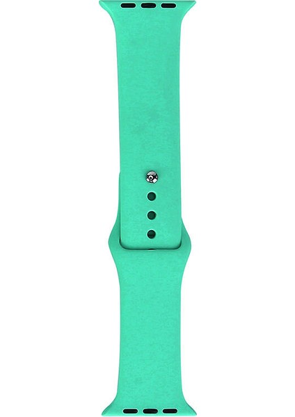 Apple Watch Uyumlu 40MM Band Serisi Klasik Kordon Silikon Strap Kayış, Spearmint Green