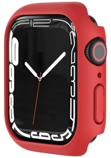 Apple Watch 38MM Uyumlu Zore Watch Gard 07 Sert Pc Koruyucu, Kırmızı