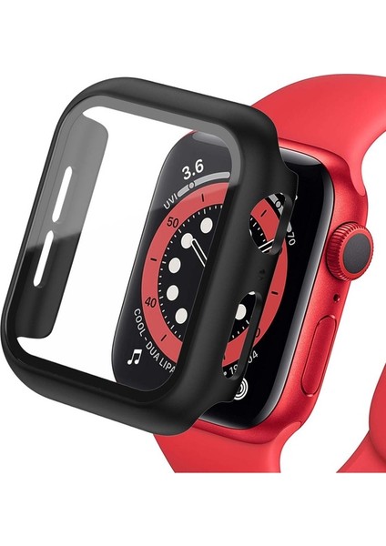 Apple Watch 38MM Uyumlu Zore Watch Gard 07 Sert Pc Koruyucu, Kırmızı
