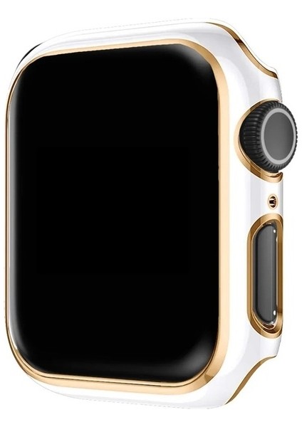 Apple Watch Uyumlu 42MM Zore Watch Gard 06 Sert Pc Koruyucu, Beyaz