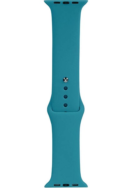 Apple Watch 42MM Uyumlu Band Serisi Klasik Kordon Silikon Strap Kayış, Koyu Yeşil