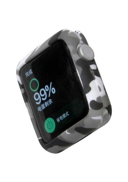 Apple Watch 42MM Uyumlu Zore Soldier Tpu, Siyah