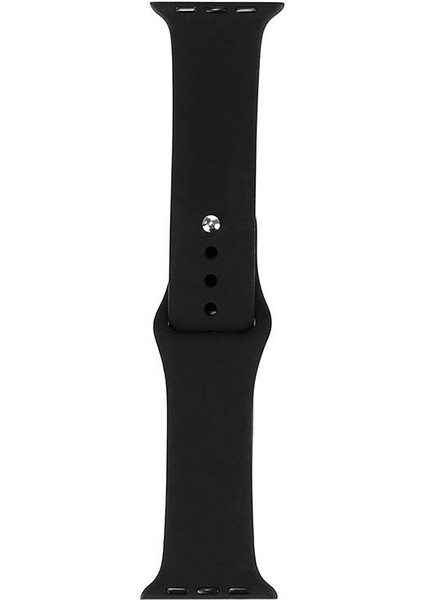 Apple Watch Ultra 49MM Uyumlu Band Serisi Klasik Kordon Silikon Strap Kayış, Siyah