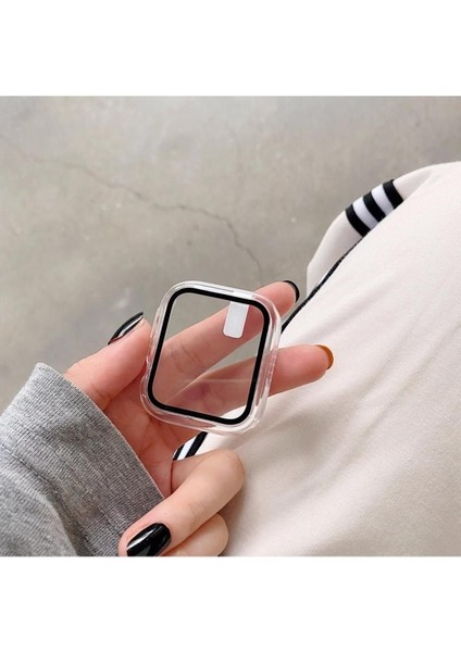 Apple Watch 42MM Uyumlu Zore 01 Kasa ve Ekran Koruyucu, Şeffaf
