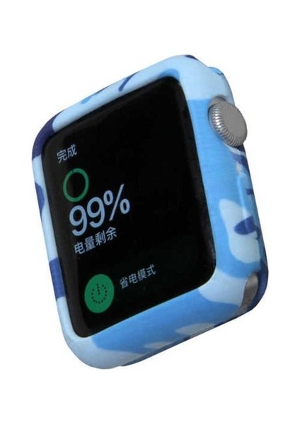 Apple Watch 42MM Uyumlu Zore Soldier Tpu, Mavi
