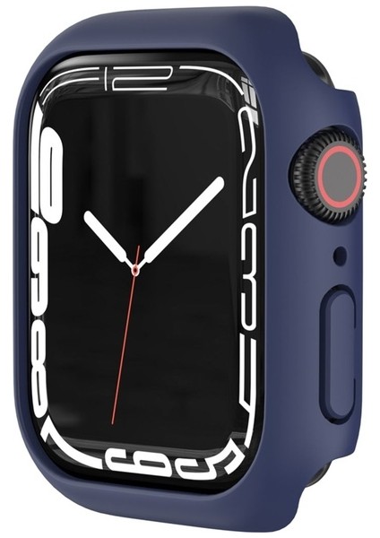 Apple Watch 7 45MM Uyumlu Zore 01 Kasa ve Ekran Koruyucu, Lacivert