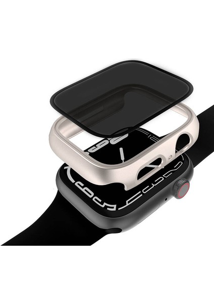 Apple Watch 44MM Uyumlu Sert Pc Kasa ve Privacy Hayalet Ekran Koruyucu Zore Watch Gard 32 modelleri