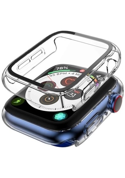 Apple Watch 44MM Uyumlu Zore Watch Gard 07 Sert Pc Koruyucu, Renksiz