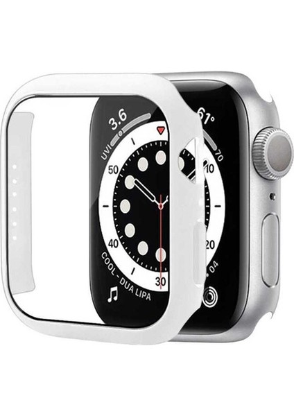 Apple Watch 7 41MM Uyumlu Zore Watch Gard 01 Ekran Koruyucu, Beyaz