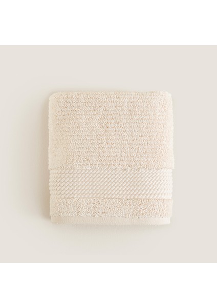 Eva Cotton Yüz Havlusu 50X90 cm Açık Bej