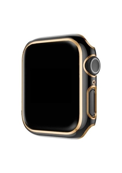 Apple Watch 7 41MM Uyumlu Zore Watch Gard 06 Sert Pc Koruyucu, Siyah