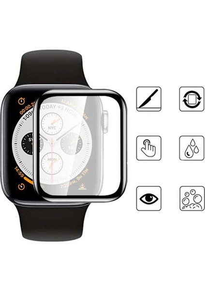 Apple Watch 7 45MM Uyumlu Zore Mat Eko Pmma Pet Saat Ekran Koruyucu
