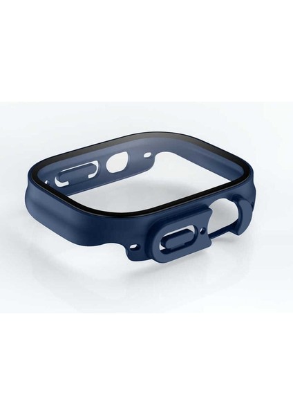 Apple Watch Ultra 49MM Uyumlu Kasa ve Ekran Koruyucu Zore Watch Gard 19, Lacivert fiyatları