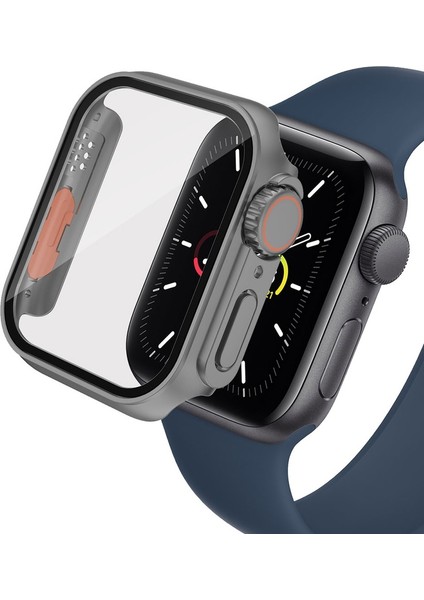 Apple Watch 7-8 45MM - Watch Ultra 49MM Uyumlu Kasa Dönüştürücü ve Ekran Koruyucu Zore Watch Gard 26, Gri