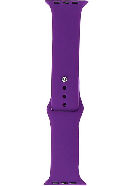 Apple Watch Ultra 49MM Uyumlu Band Serisi Klasik Kordon Silikon Strap Kayış, New Purple