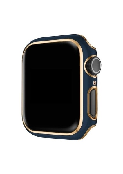 Apple Watch 7 45MM Uyumlu Zore Watch Gard 06 Sert Pc Koruyucu, Mavi
