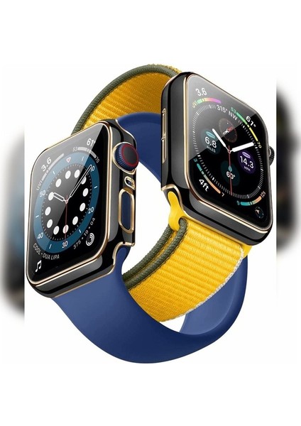 Apple Watch 7 45MM Uyumlu Zore Watch Gard 06 Sert Pc Koruyucu, Mavi