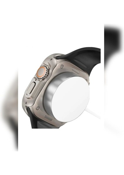 Apple Watch Ultra 49MM Uyumlu Kasa ve Ekran Koruyucu Zore Watch Gard 20, Gri fiyatları