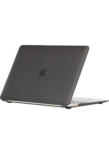Apple Macbook 13.3' Pro 2020 Uyumlu A2338 Zore Msoft Carbon Fiber Tasarımlı Kapak