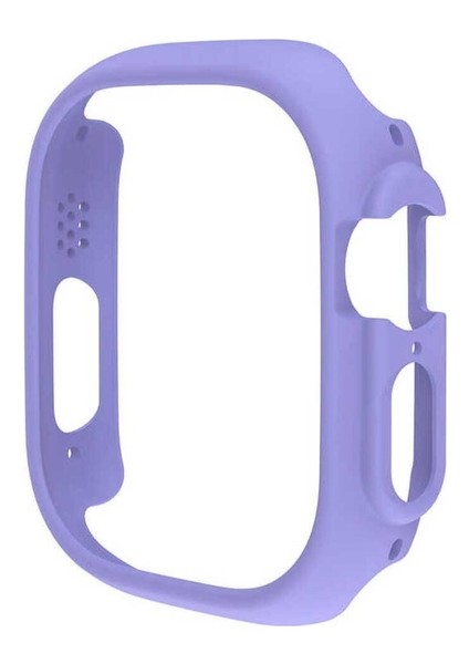 Apple Watch Ultra 49MM Uyumlu Sert Pc Kasa Koruyucu Zore Watch Gard 18, Lila