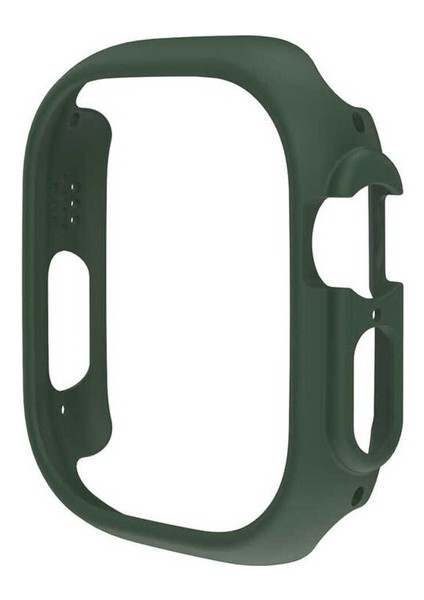 Apple Watch Ultra 49MM Uyumlu Sert Pc Kasa Koruyucu Zore Watch Gard 18, Yeşil