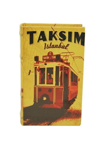 Kutu Kitap Taksim Ahşap Suni Deri Kaplı Dekoratif Hediyelik