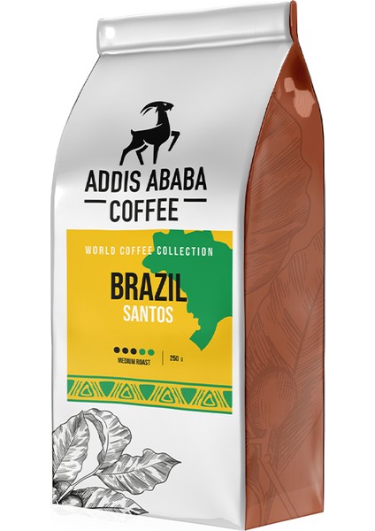 Addis Ababa Coffee Brazil-Santos Çekirdek Filtre Espresso 250GR