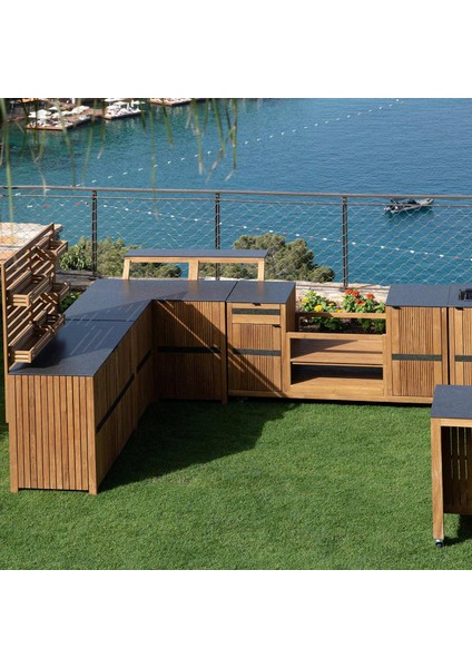 Milano Köşe Modül Dolap Natural modelleri