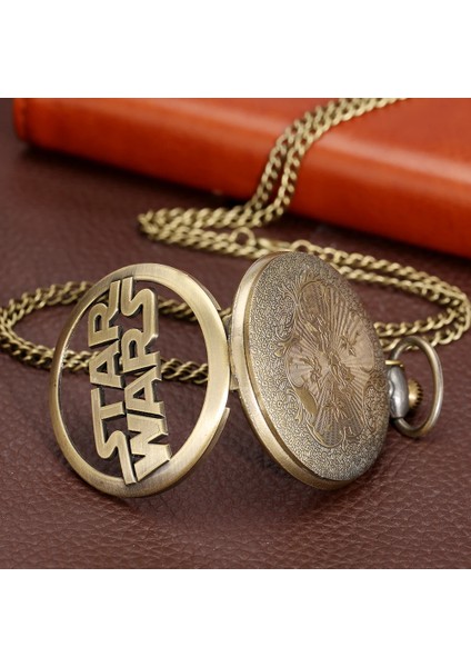 Kişiye Özel Retro Star Wars Görünümlü Quartz Köstekli Saat modelleri