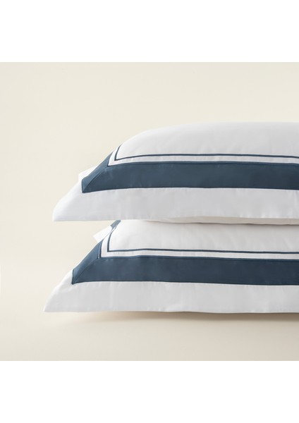 Adda Yastık Kılıfı 50X70 cm Beyaz/mavi modelleri