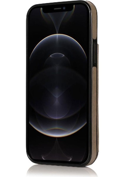 IPhone 12 Için Kart Tutucu Kılıf ile Cüzdan Pro Max Desen Çiçek Pu Flip (Yurt Dışından)