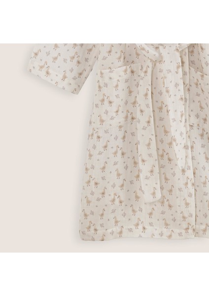 Goose Müslin Bornoz Ekru modelleri