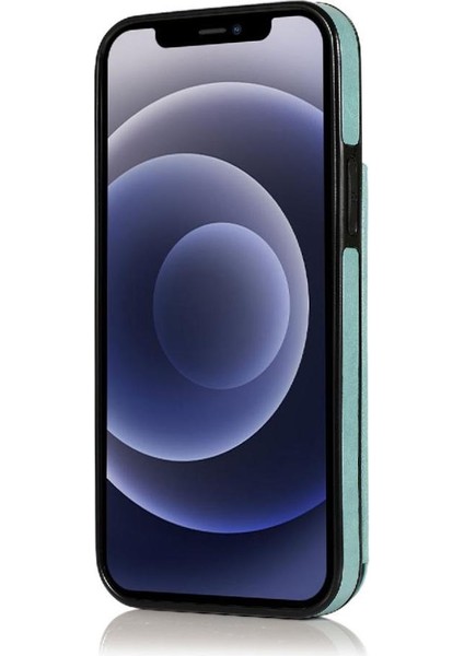 IPhone 12 Desen Çiçek Pu Deri Flip Için Kart Tutucu Kılıf ile Cüzdan (Yurt Dışından)