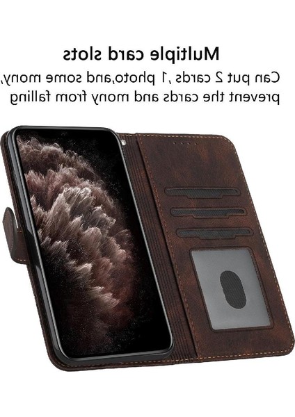 Kullanışlı Stand Özelliği Pu ile IPhone 16 Pro Kılıf Kart Kapağı ile Uyumlu (Yurt Dışından)