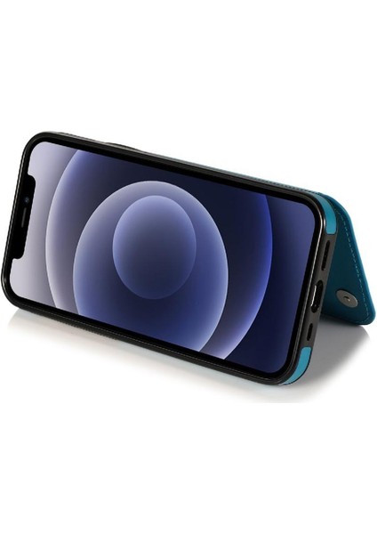 IPhone 12 Desen Çiçek Pu Deri Flip Için Kart Tutucu Kılıf ile Cüzdan (Yurt Dışından)