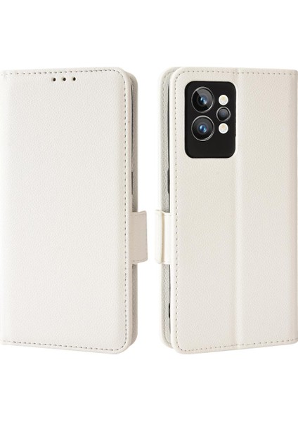 Realme Gt 2 Pro Yan Toka Cüzdan Manyetik Pu Deri Kart Yuvaları Için Kılıf (Yurt Dışından)