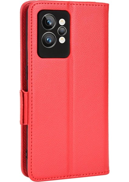 Realme Gt 2 Pro Yan Toka Cüzdan Manyetik Pu Deri Kart Yuvaları Için Kılıf (Yurt Dışından) modelleri