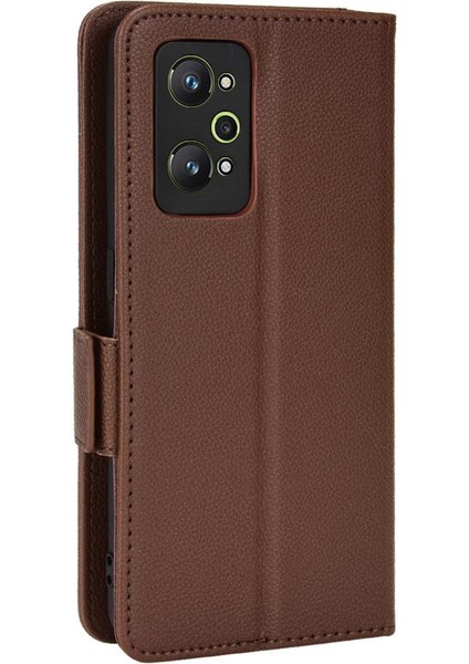 Realme Gt Neo 2 Pu Deri Manyetik Kart Yuvaları Tutucu Yan Toka Için Kılıf (Yurt Dışından)