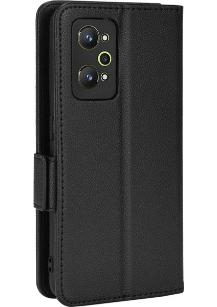 Realme Gt Neo 2 Pu Deri Manyetik Kart Yuvaları Tutucu Yan Toka Için Kılıf (Yurt Dışından)