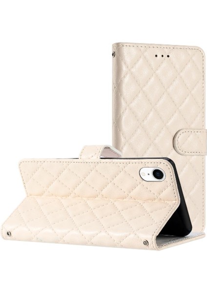 IPhone Xr Kickstand Kart Yuvaları Tutucu Tpu Darbeye Pu Için Flip Case (Yurt Dışından)