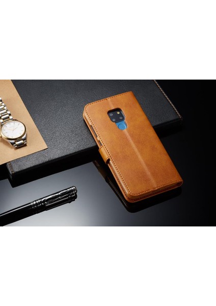Huawei Mate 20 Için Kart Yuvaları Cüzdan Tutucu ile Buzağı Doku Flip (Yurt Dışından)