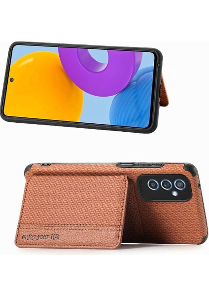 Samsung Galaxy M52 5g Manyetik Kart Tutucu Standı Fonksiyonu Rfıd (Yurt Dışından)