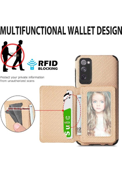 Samsung Galaxy S20 Fe Standı Fonksiyonu Manyetik Kart Tutucu Rfıd (Yurt Dışından) indirimleri