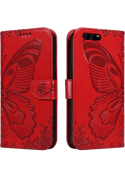 Huawei P10 Ayrılabilir El Kayışı ile Yüksek Kaliteli Deri Flip Case (Yurt Dışından)