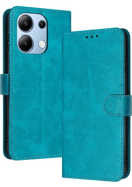 Xiaomi Redmi Not Için Flip Case 13 Pro 4g Saf Renk Kickstand Pu ile (Yurt Dışından)